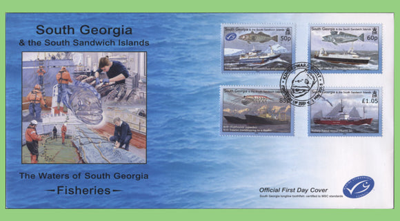 South Georgia & South Sandwich Is. 2008 Fisheries set on First Day Cover