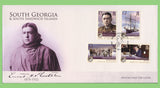 South Georgia & SSI. 2009 Ernest Shackleton definitive set on three First Day Covers