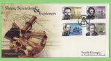 South Georgia & SSI. 2014 Ships,Scientists & Explorers definitive set on three First Day Covers