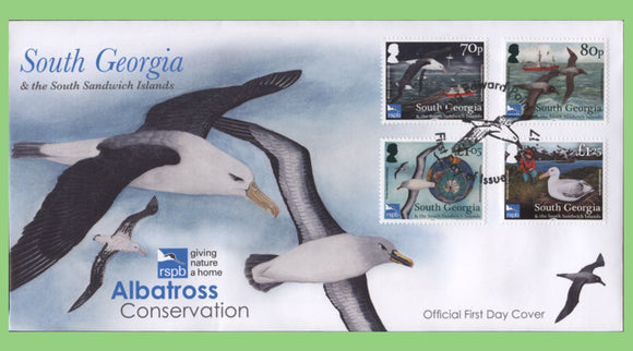 South Georgia & SSI. 2016 Albatross Conservation set on First Day Cover