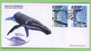 South Georgia & SSI. 2018 Migratory Species set on First Day Cover