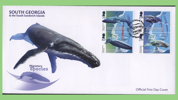 South Georgia & SSI. 2018 Migratory Species set on First Day Cover