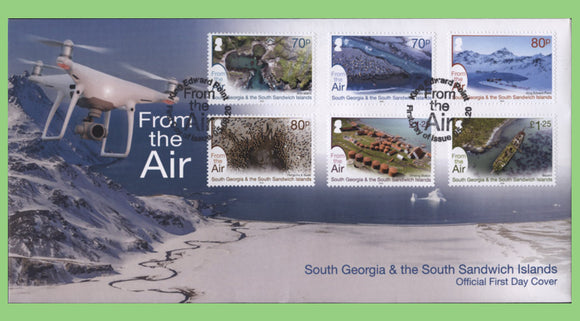 South Georgia & SSI. 2020 From the Air set on First Day Cover