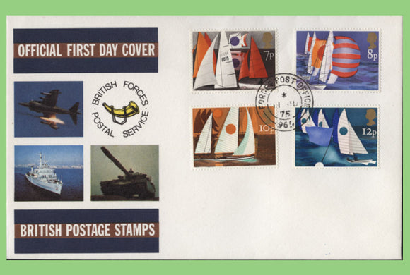 G.B. 1975 Sailing set on Forces First Day Cover, FPO 969