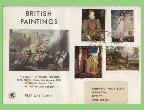 G.B. 1968 British Paintings set on Wessex First Day Cover, Philatex