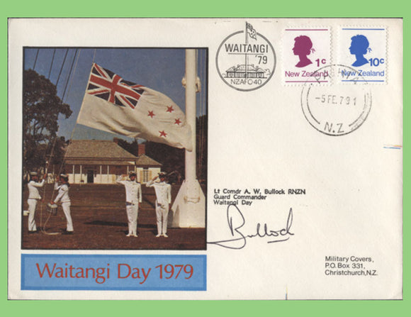 New Zealand 1979 Waitangi Day signed commemorative cover