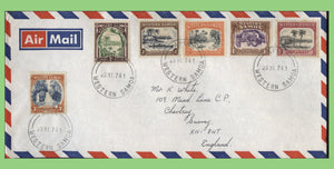 Western Samoa 1975 cover with Earlier Definitives (1930's). airmail late usage cover