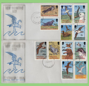 Tristan da Cunha 1977 Birds set on two First Day Covers