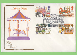 G.B. 1983 British Fairs on Cotswold First Day Cover, Goose Fair, Nottingham