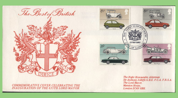 G.B. 1982 Inauguration of 655th Lord Mayor of 'City of London' commemorative Cover