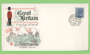 G.B. 1974 4½p Experimental phosphor definitive on Stuart First Day Cover, Southampton