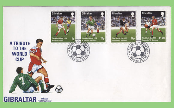 Gibraltar 1998 World Cup set Official First Day Cover