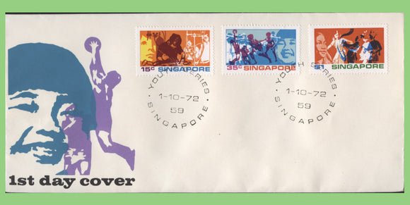 Singapore 1971 Youth set u/a First Day Cover
