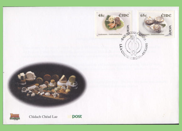 Ireland 2005 Europa - Gastronomy set on First Day Cover