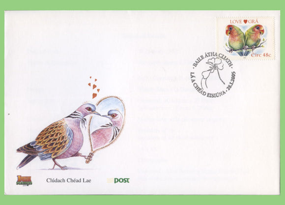 Ireland 2005 48c Love Stamp on First Day Cover
