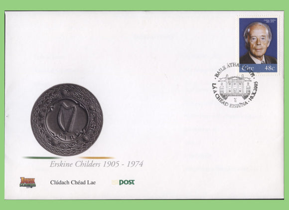 Ireland 2005 Erskin Childers First Day Cover