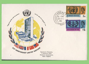 G.B. 1965 I.T.U. set on First Day Cover, Fareham Hants