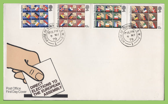 G.B. 1979 European Elections Post Office First Day Cover, House of Commons cds