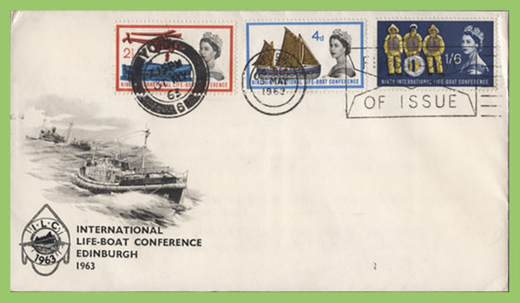 G.B. 1963 Int. Lifeboat Conference on u/a First Day Cover, York FDI