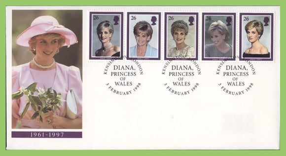 G.B. 1998 Princess Diana Memorial Royal Mail First Day Cover, London