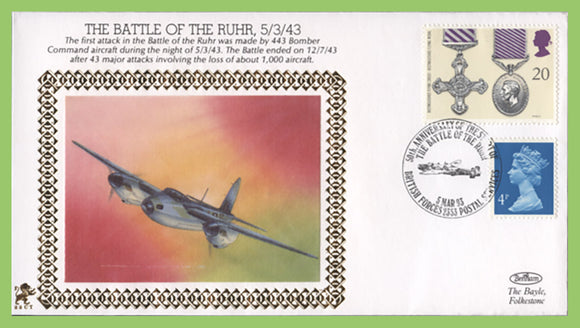 G.B. 1993 Benham WWII Series, 50th Anniversary, Battle of The Ruhr Cover
