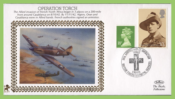 G.B. 1992 Benham WWII Series, 50th Anniversary of Operation Torch Cover
