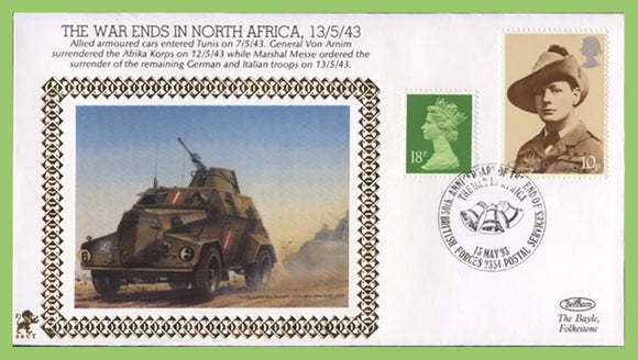 G.B. 1993 Benham WWII Series, 50th Anniversary, War Ends in North Africa Cover