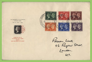 G.B. 1940 KGVI Stamp Centenary set on Robson Lowe First Day Cover, Bournemouth