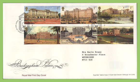 G.B. 2014 Buckingham Palace set on Royal Mail First Day Cover, London SW1