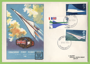 G.B. 1969 Concorde set on Philart First Day Cover, Filton Bristol