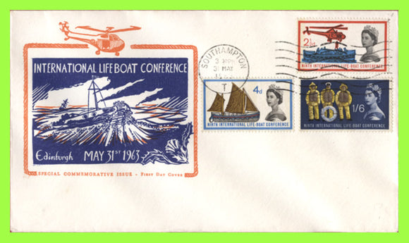 G.B. 1963 Int. Lifeboat Conference Phosphor u/a First Day Cover, Southampton 'T'