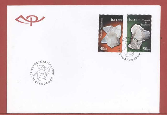 Iceland 1999 Minerals (2nd series) set on First Day Cover