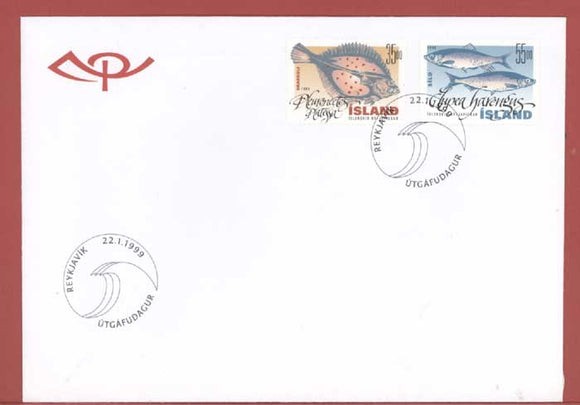 Iceland 1998 Fish (2nd series) set on First Day Cover