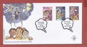 Aruba 1998 Child Welfare seyt on First Day Cover