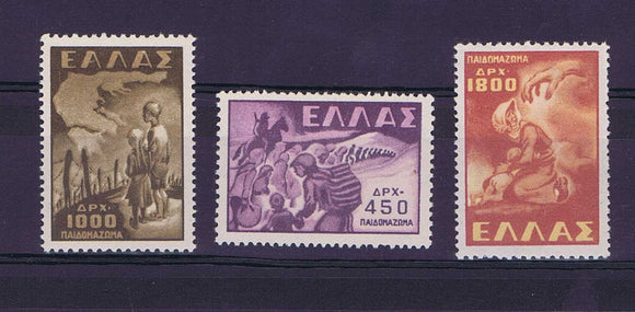 Greece 1949 Abduction of Greek Children to neighbouring Countries set UM, MNH